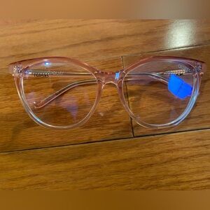 Quay Pink blue light cat eye Glasses